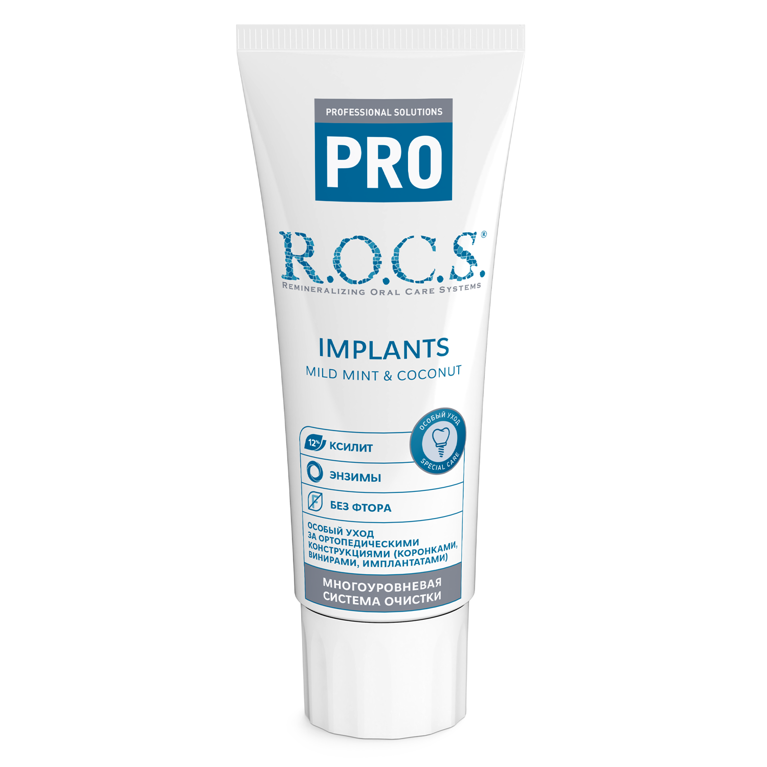 Зубная паста R.O.C.S. PRO Implants, 74 гр